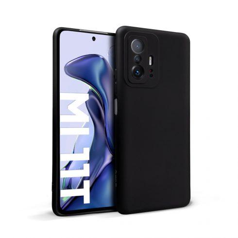 Crong Color Cover - Fleksibilna torbica za Xiaomi 11T 5G (crna)