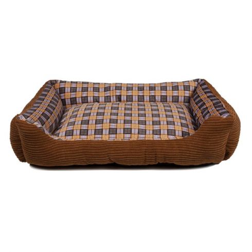 Mekana sofa na razvlačenje za psa dimenzija 75 x 58 x 19 cm. L (smeđa)