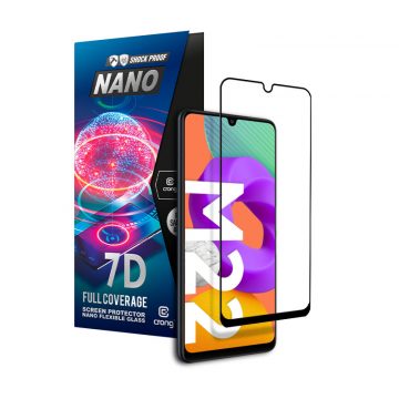   Crong 7D Nano Fleksibilno staklo – hibridna zaštita za zaslon pune pokrivenosti 9H Samsung Galaxy M22