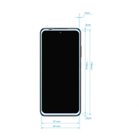 Crong 7D Nano Fleksibilno staklo – hibridna zaštita za zaslon pune pokrivenosti 9H Xiaomi Redmi Note 10 5G