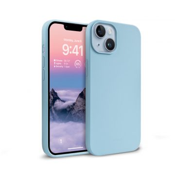   Crong Color Cover Liquid Silicone Case za iPhone 14 Max (nebesko plava)