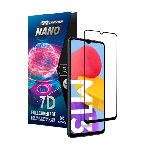 Crong 7D Nano Fleksibilno staklo – Hybrid Screen Protector pune pokrivenosti 9H Samsung Galaxy M13