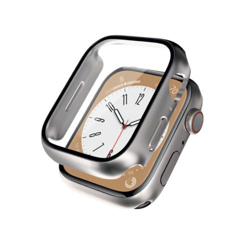 Crong Hybrid Watch Case - kućište sa staklom za Apple Watch 40mm (Starlight)