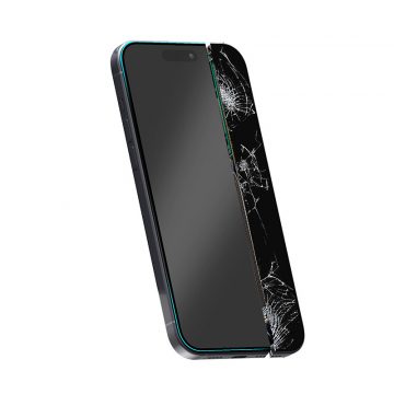   Crong Nano Glass - Nesalomljivo hibridno staklo za iPhone 15 Pro Max