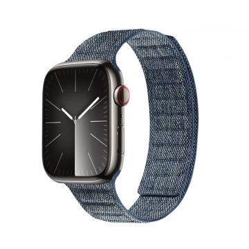   Crong Melange - Magnetski remen za Apple Watch 42/44/45/49 mm (plavi melange)