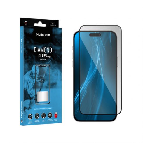 MyScreen DIAMOND GLASS LITE edge FULL GLUE crno zaštitno staklo Apple iPhone 14 Pro 6.1"