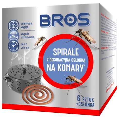 Set od 6 spirala protiv komaraca s čeličnim poklopcem Bros