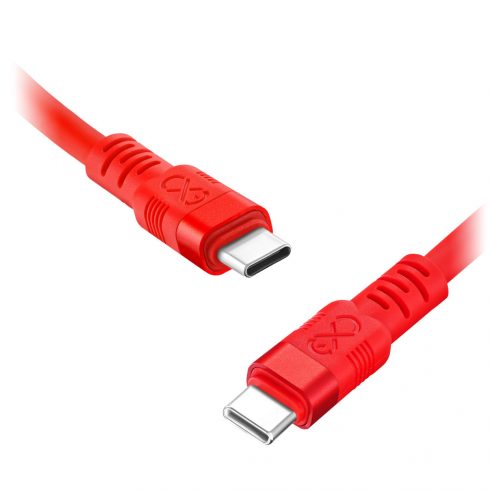 USB-C - USB-C eXc WHIPPY Pro kabel, 0.9M, 100W, brzo punjenje, neon mix boja