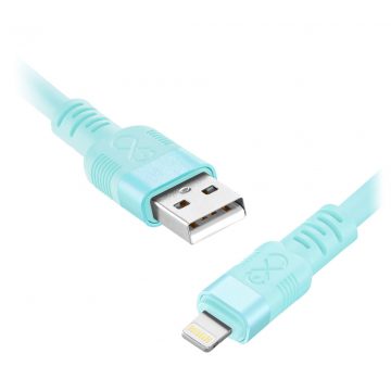   USB-A kabel - Lightning eXc WHIPPY Pro, 2M, 12W, brzo punjenje, mix pastelnih boja