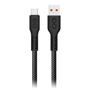   USB-A - USB-C eXc IMMORTAL kabel, 0,9 m, 30 W, brzo punjenje, mješovite boje