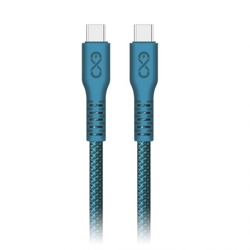 USB-C na USB-C eXc IMMORTAL kabel, 0,9 m, 30 W, brzo punjenje, mješovite boje