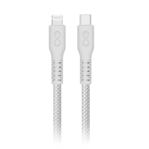 Kabel USB-C - Lightning eXc IMMORTAL, 2 m, 30 W, brzo punjenje, mješovite boje