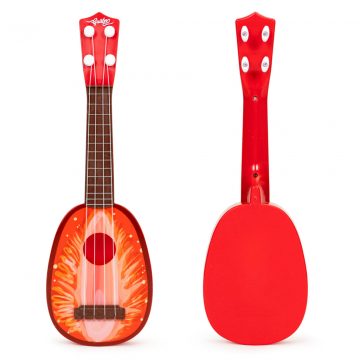 Ukulele gitara dječja, četiri žice, jagoda