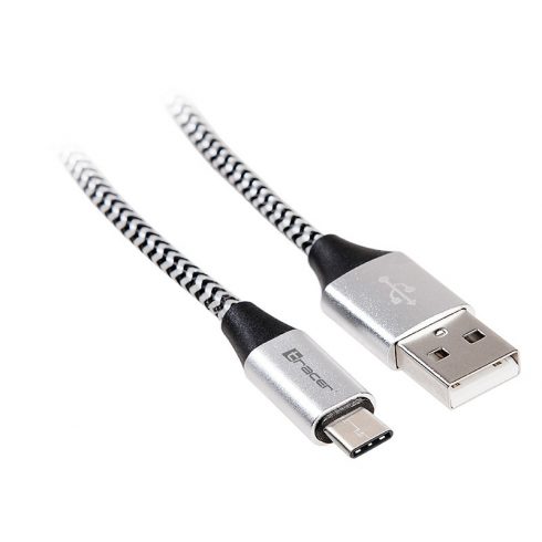 TRACER USB 2.0 TYPE-C A utikač - C utikač kabel 1,0 m crni i srebrni