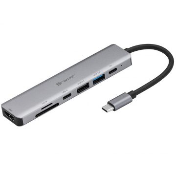   ADAPTER TRACER A-2, USB Type-C s čitačem kartica, HDMI 4K, USB 3.0, PDW 60W