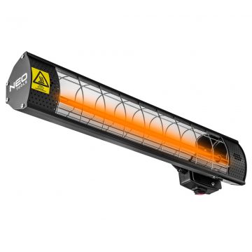 Radijator 2000W, IP55, grijač zlatne halogene lampe