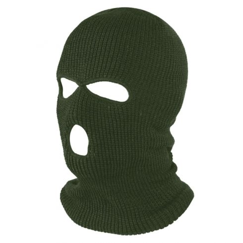 BQ42E Balaclava balaclava 3 rupe siva