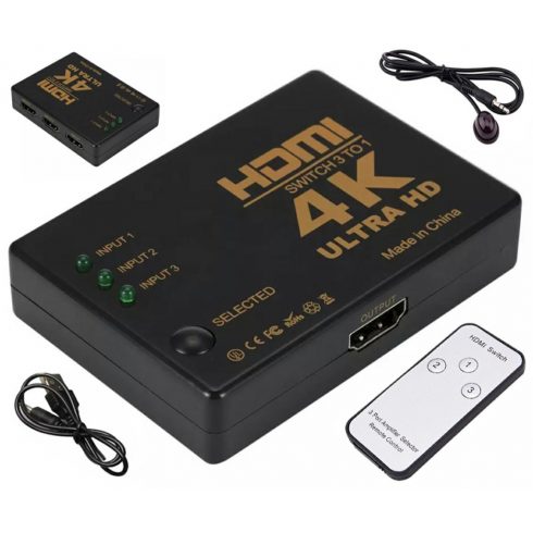 HD28D prekidač s HDMI full HD daljinskim upravljačem