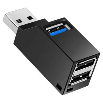 AK337 USB 3.0 hub crni