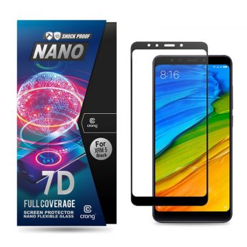   Crong 7D Nano Fleksibilno staklo – hibridna zaštita za ekran pune pokrivenosti 9H Xiaomi Redmi 5