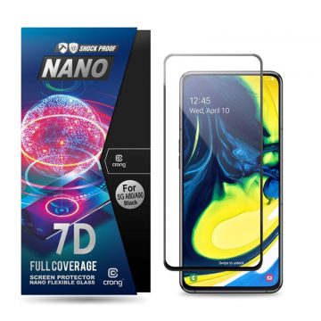   Crong 7D Nano Fleksibilno staklo – Hybrid Screen Protector pune pokrivenosti 9H Samsung Galaxy A80 / A90