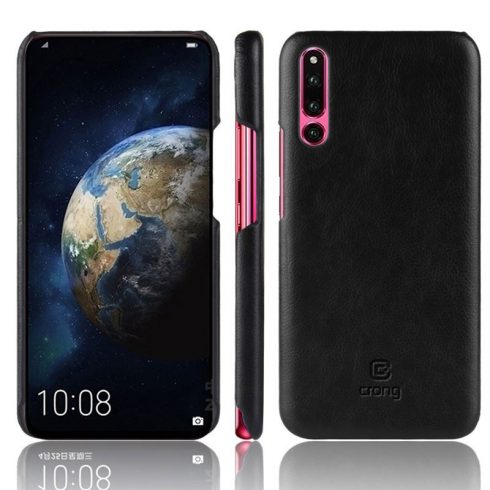 Crong Essential Cover - torbica od PU kože za Huawei P30 (crna)