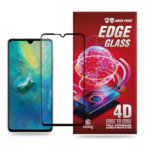 Crong Edge Glass - 9H staklena zaštita od ruba do ruba s punim ljepilom za Huawei Mate 20