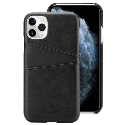 Crong Neat Cover - torbica od PU kože za iPhone 11 Pro (crna)