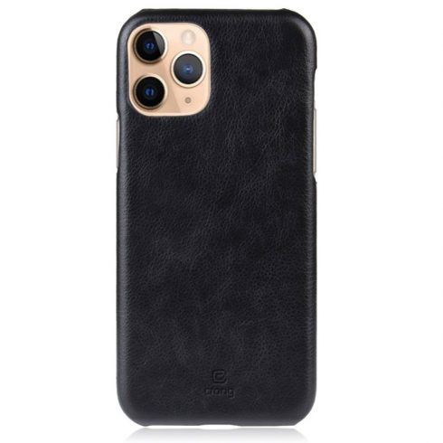 Crong Essential Cover - torbica od PU kože za iPhone 11 Pro Max (crna)