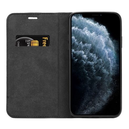 Crong Folio Case - PU kožna torbica za iPhone 11 Pro Max (crna)