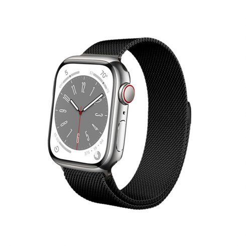 Crong Milano Steel za Apple Watch 38/40/41 mm (crni)