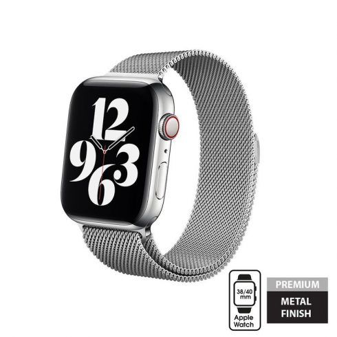 Crong Milano Steel za Apple Watch 38/40/41mm (Siver)