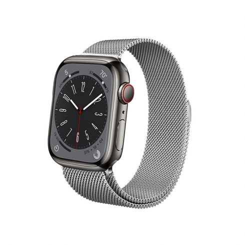 Crong Milano Steel za Apple Watch 42/44/45 mm (srebrni)