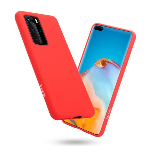 Crong Color Cover - Fleksibilna maska ​​za Huawei P40 Pro (crvena)