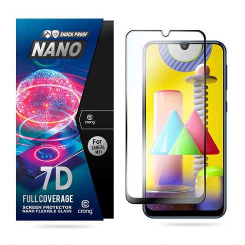 Crong 7D Nano Fleksibilno staklo – hibridna zaštita za ekran pune pokrivenosti 9H Samsung Galaxy M31