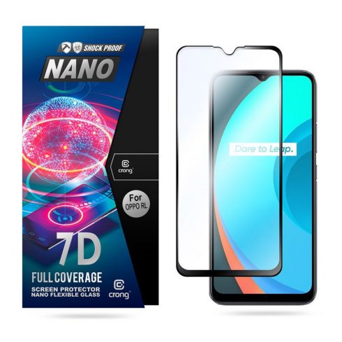 Crong 7D Nano Fleksibilno staklo – Hybrid Screen Protector pune pokrivenosti 9H Realme C11