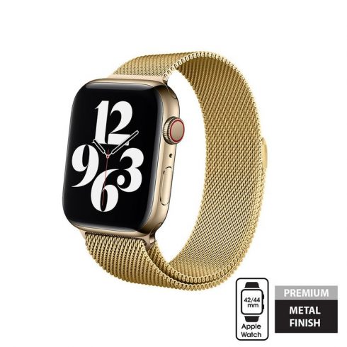 Crong Milano Steel za Apple Watch 42/44/45/49 mm (zlato)