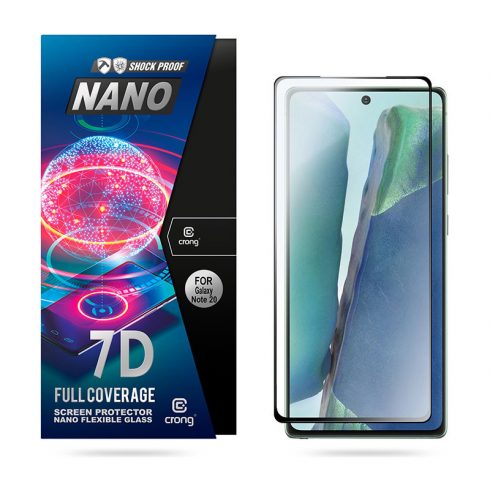 Crong 7D Nano Fleksibilno staklo – Hybrid Screen Protector pune pokrivenosti 9H Samsung Galaxy Note 20