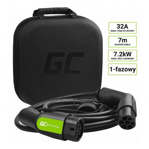 Kabel Green Cell GC Type 2 7.2kW 7m / 23 ft za punjenje EV / PHEV