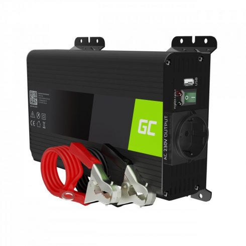 Green Cell - Pretvarač napona Inverter 12V na 230V 300W / 600W Čisti sinusni val