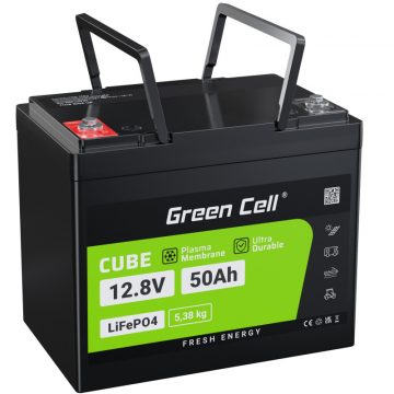   Green Cell - LiFePO4 12V 12.8V 50Ah baterija za fotonaponske sustave, kampere i čamce