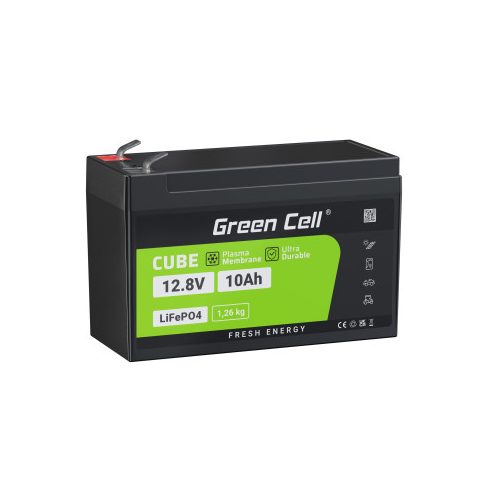 Green Cell - LiFePO4 12V 12.8V 10Ah baterija za fotonaponske sustave, kampere i čamce