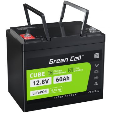   Green Cell - LiFePO4 12V 12.8V 60Ah baterija za fotonaponske sustave, kampere i čamce