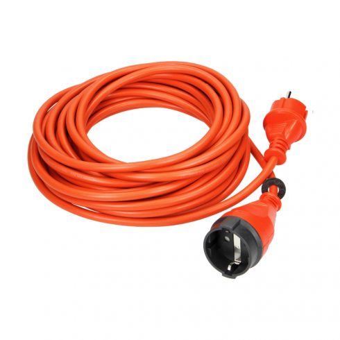 Vrtni produžni kabel, narančasti, poplavljen, 1x2P+Z (šuko) 30m, H05VV-F 3x1.5mm?, 230VAC/16A