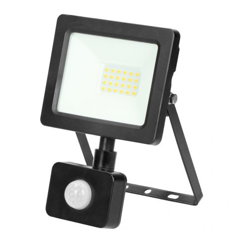 ALLED 20W LED reflektor s PIR-om, 1600lm, IP44, 4000K, Alu+staklo