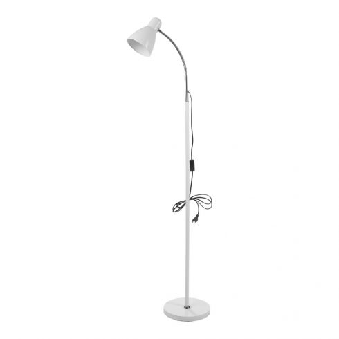 LAR podna lampa, max 20W E27, 155 cm, bijela