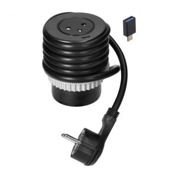   2P+Z stolna utičnica s EasyEject sustavom, USB 3.0, 1,5 m + USB adapter