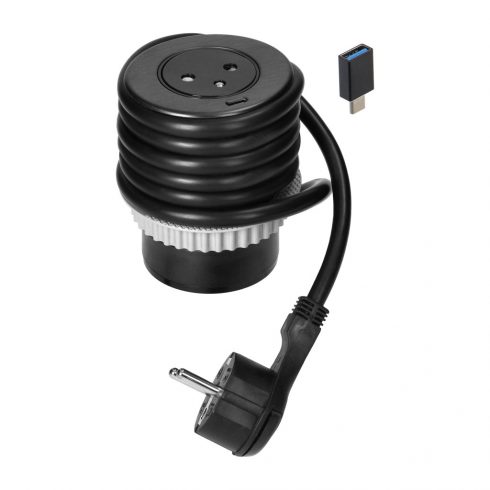 2P+Z stolna utičnica s EasyEject sustavom, USB 3.0, 1,5 m + USB adapter