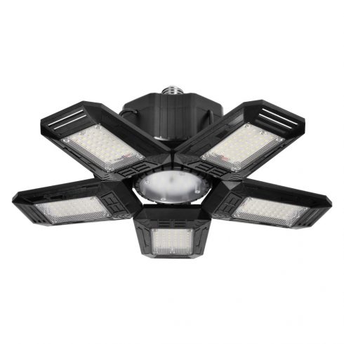 RIGEL LED radionička svjetiljka, sklopiva, 5 krila, E27 55W, 6500K, 4950lm