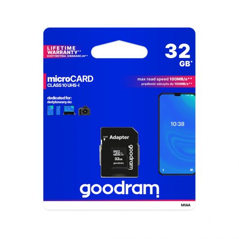 32 GB UHS-I Goodram microSD memorijska kartica s adapterom